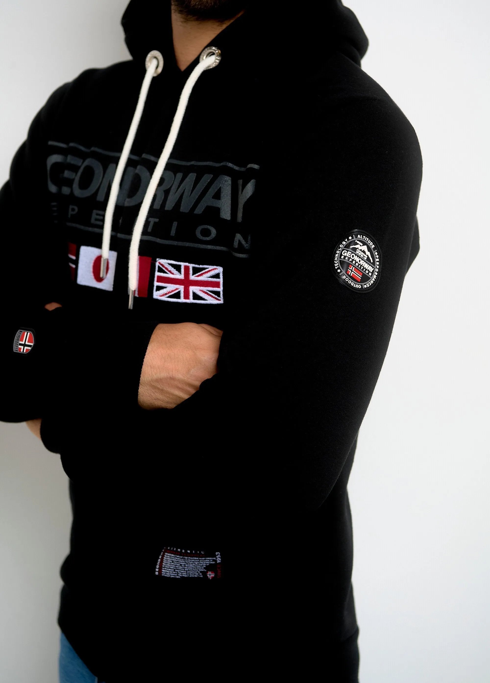 Kangaroo Pocket Flags Hoodie