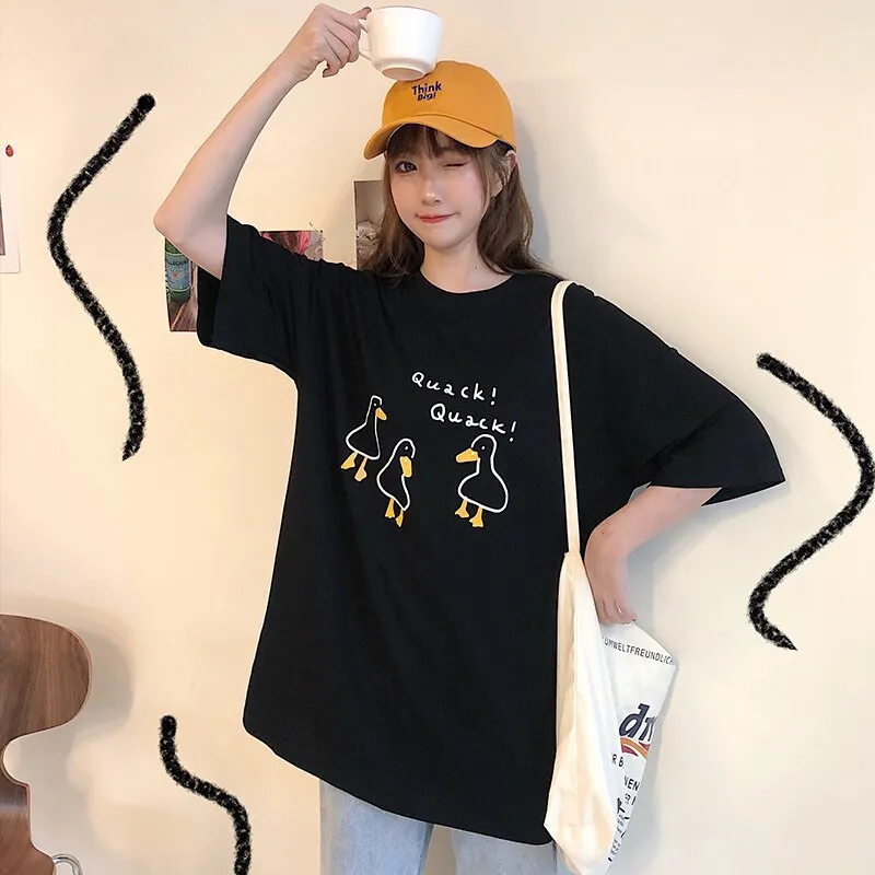 Kawaii Cartoon Duck T-Shirts