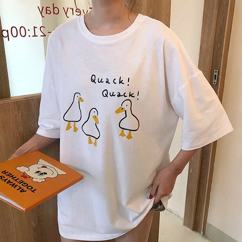 Kawaii Cartoon Duck T-Shirts
