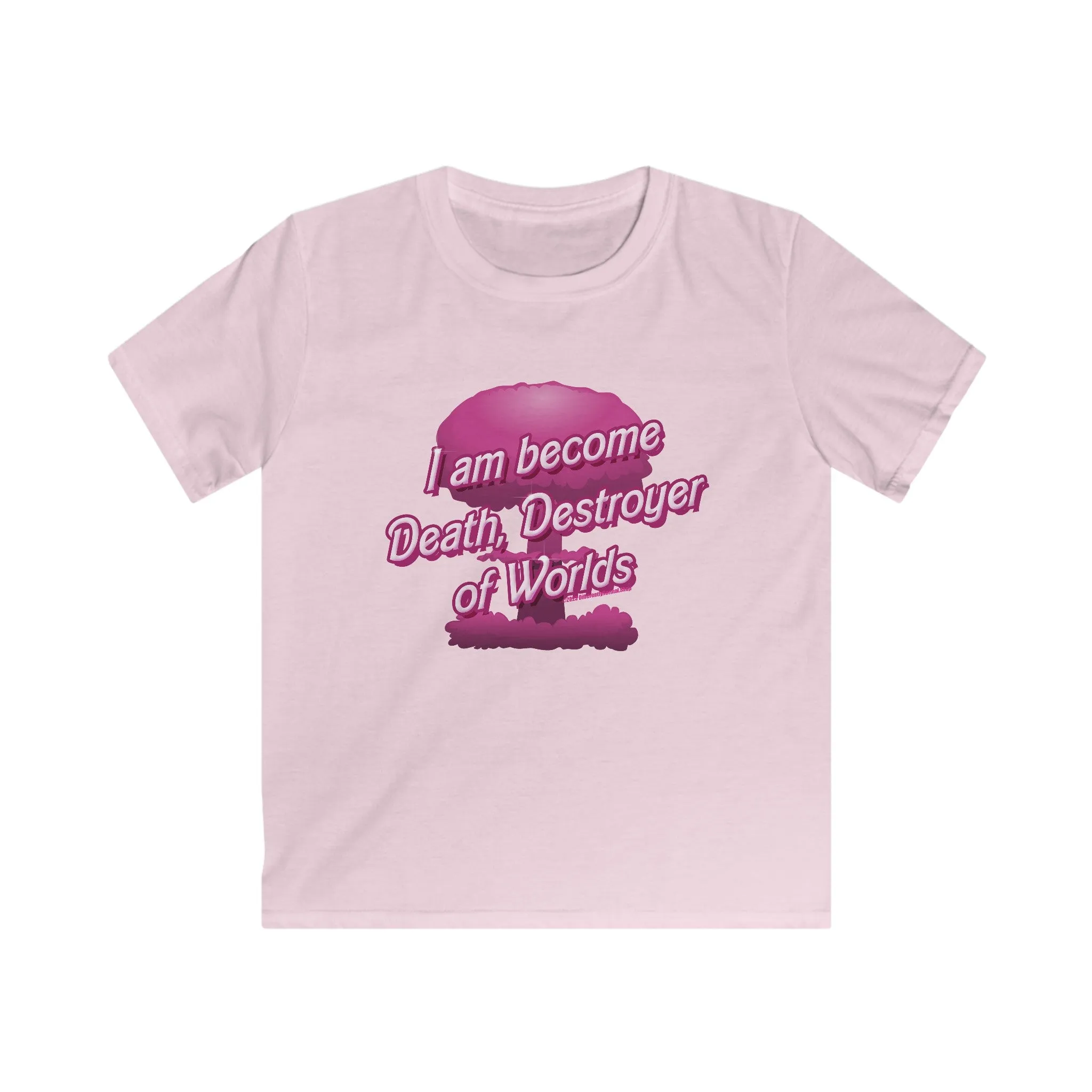 KIDS Barbenheimer Iconic Doll Nuke Explosion Tee - I am Become Death Destroyer of Worlds