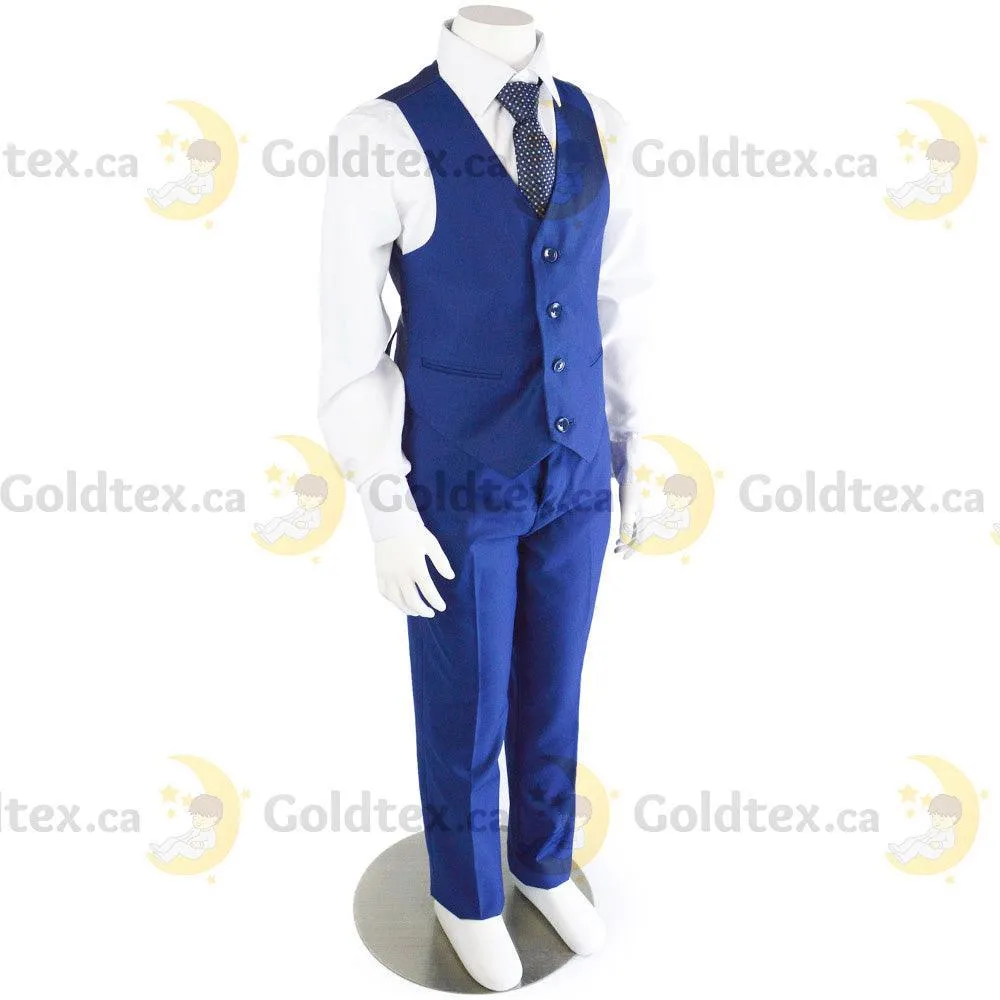 Kids Energy 5 Piece Formal Suit - Style 5092 - Royal Blue