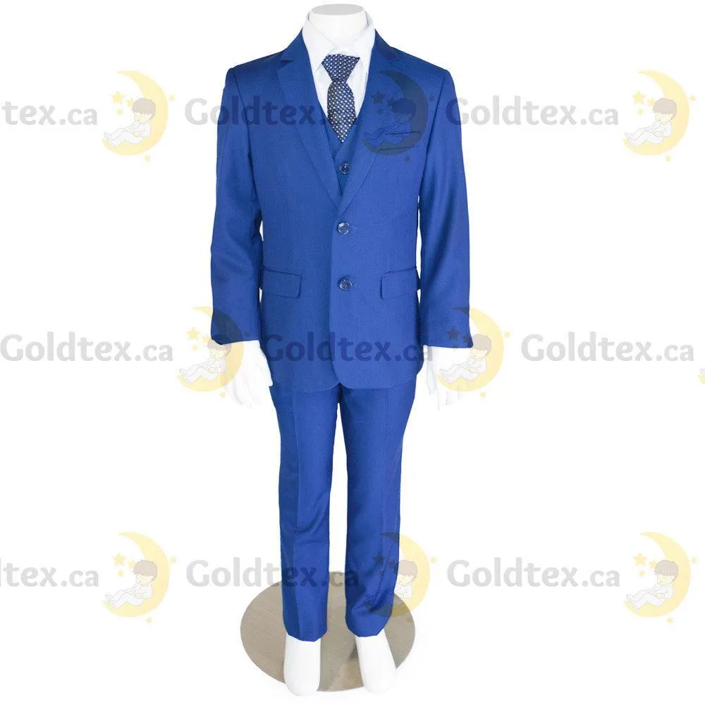 Kids Energy 5 Piece Formal Suit - Style 5092 - Royal Blue