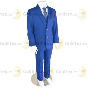 Kids Energy 5 Piece Formal Suit - Style 5092 - Royal Blue