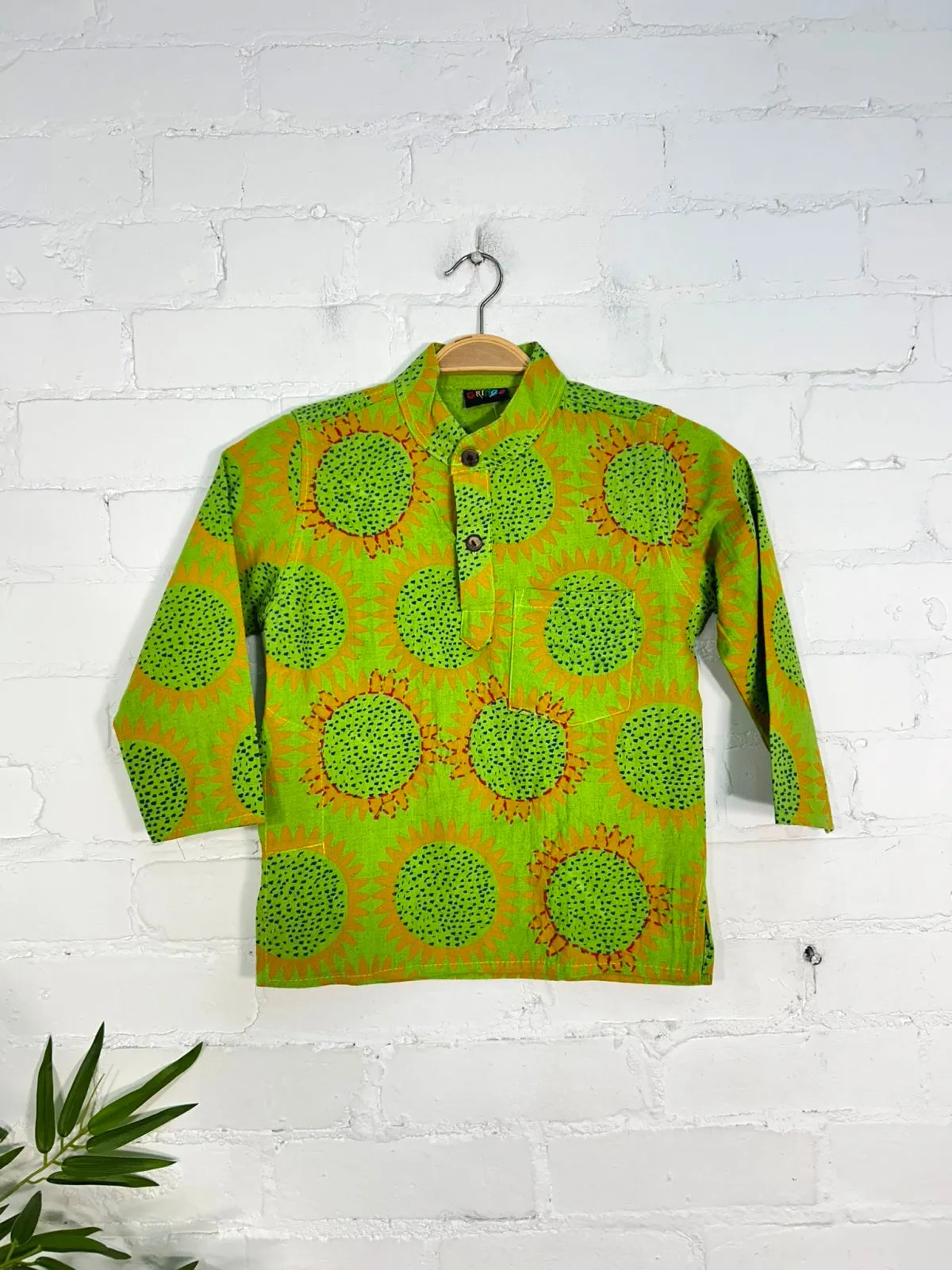 Kids Sunflower Print Shirt