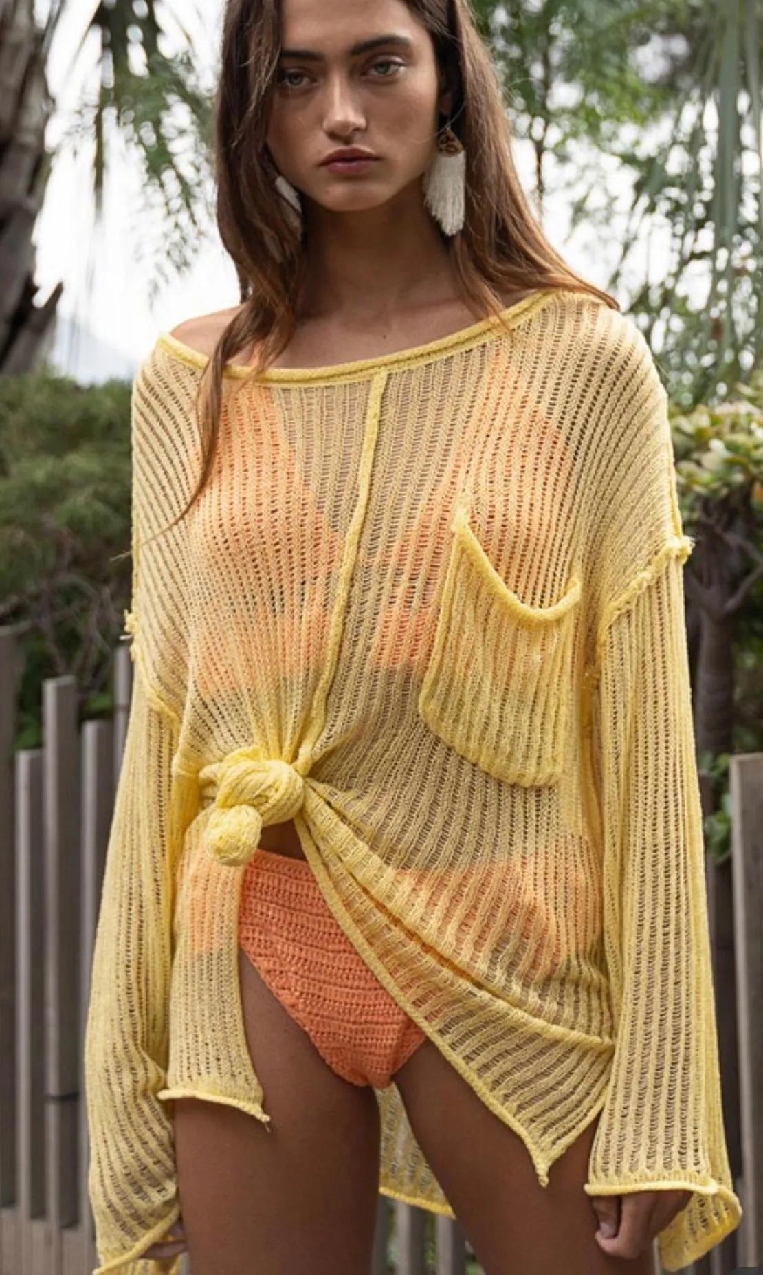 Knit Cover Up Yolk