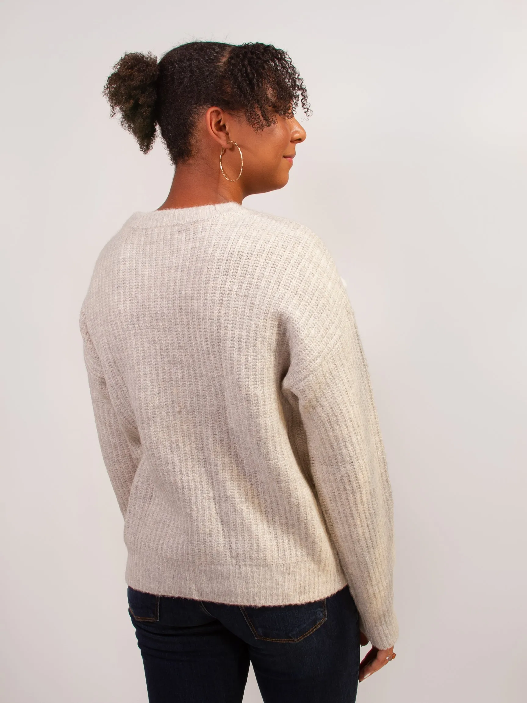 Knit Pompom Sweater