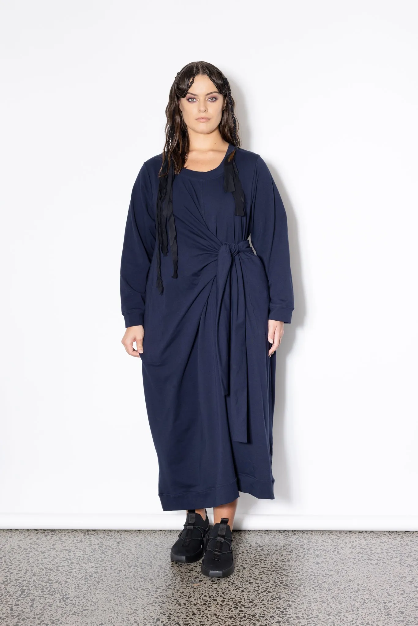Knotted Jumper - Navy