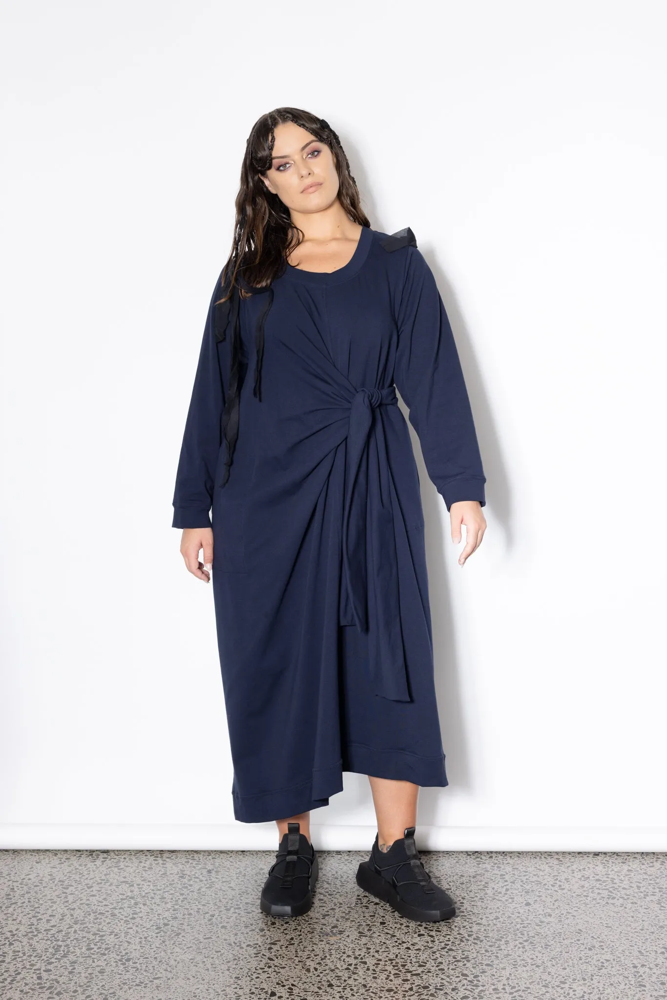 Knotted Jumper - Navy