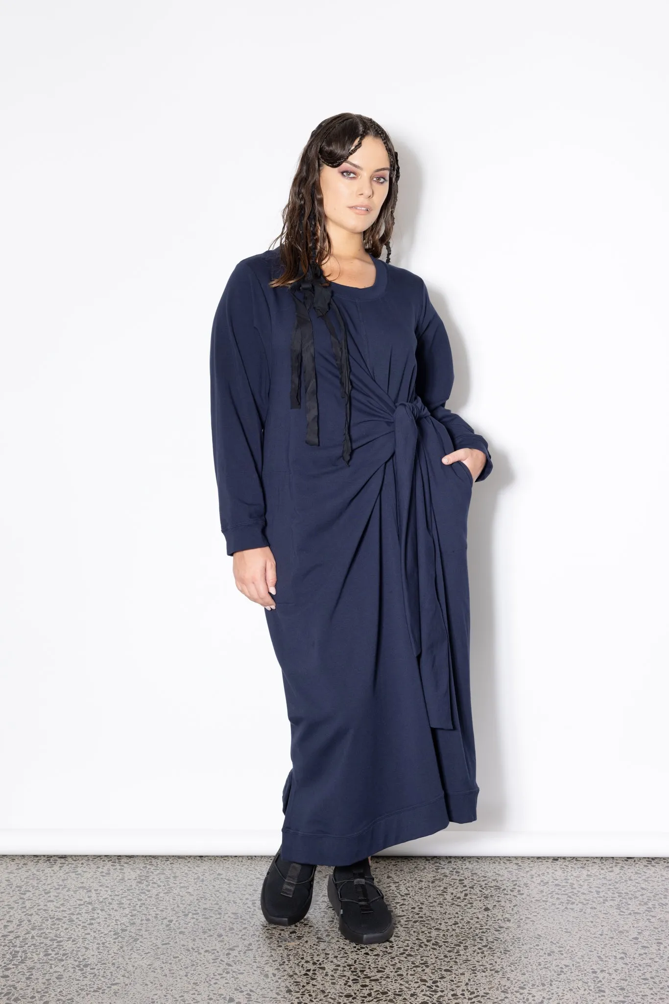 Knotted Jumper - Navy
