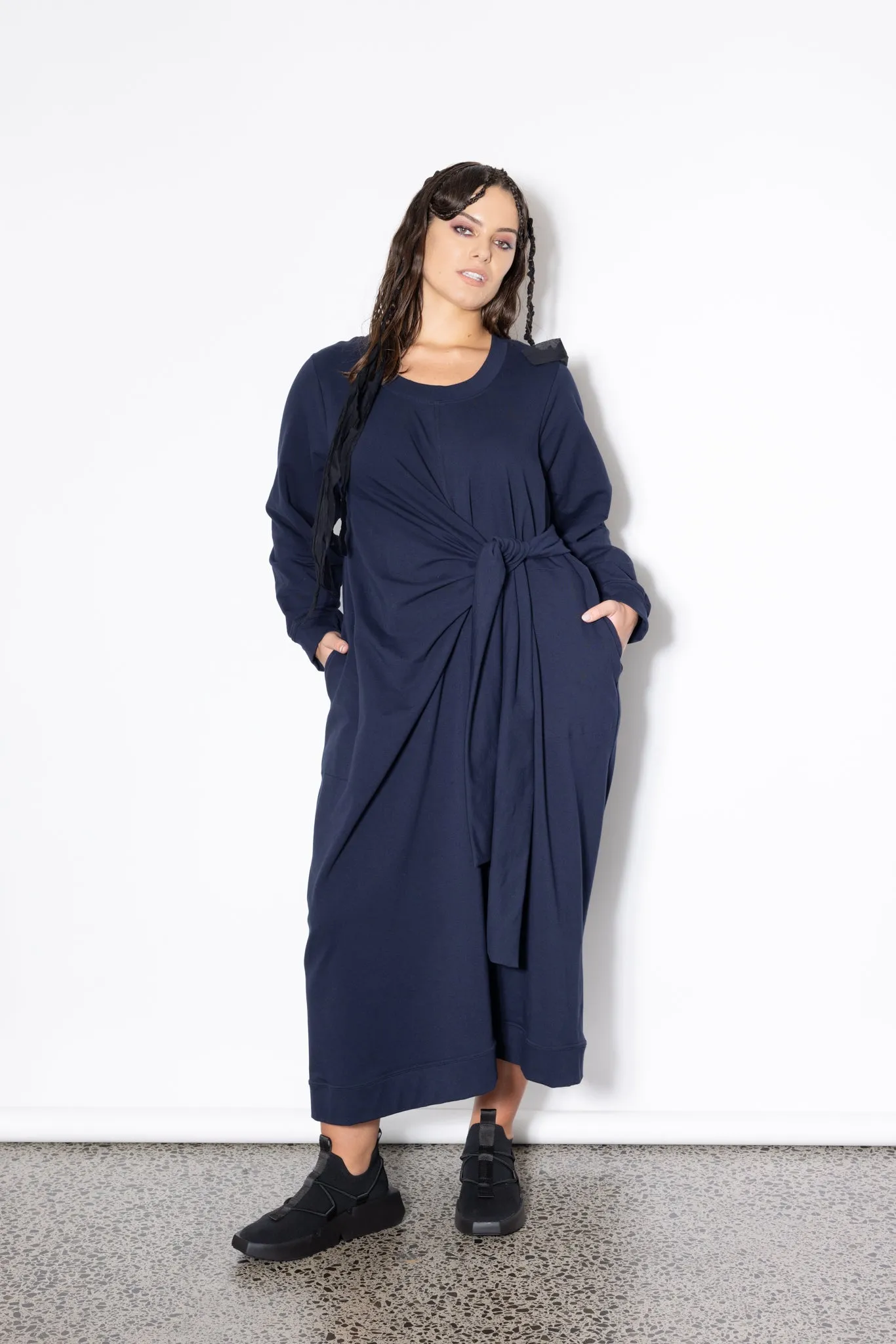 Knotted Jumper - Navy