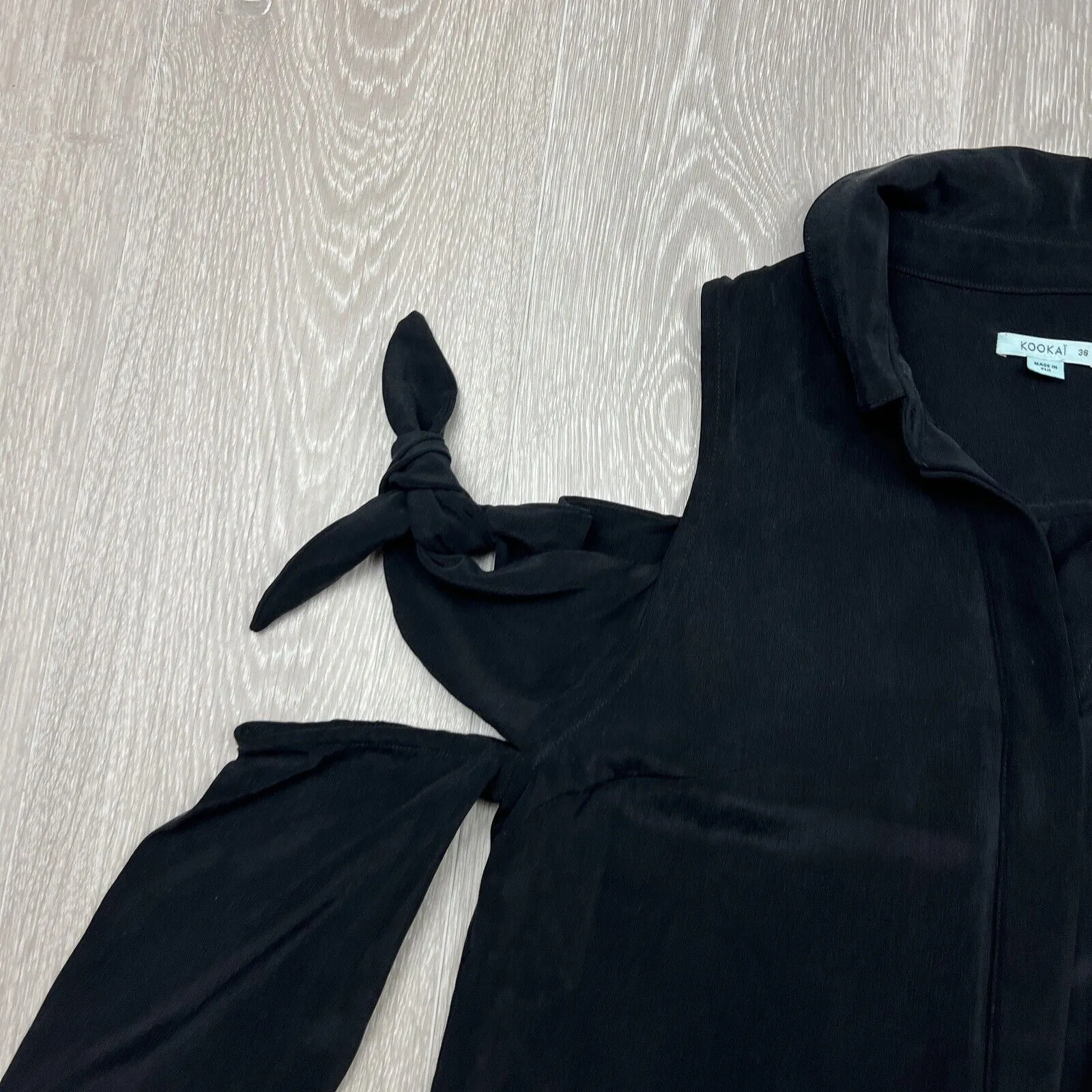 Kookai Womens Black 100% Silk Dress Size 36
