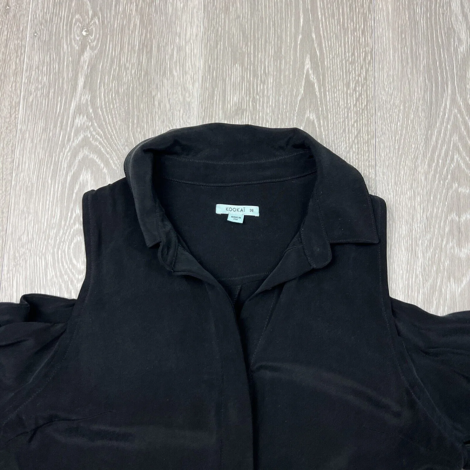 Kookai Womens Black 100% Silk Dress Size 36