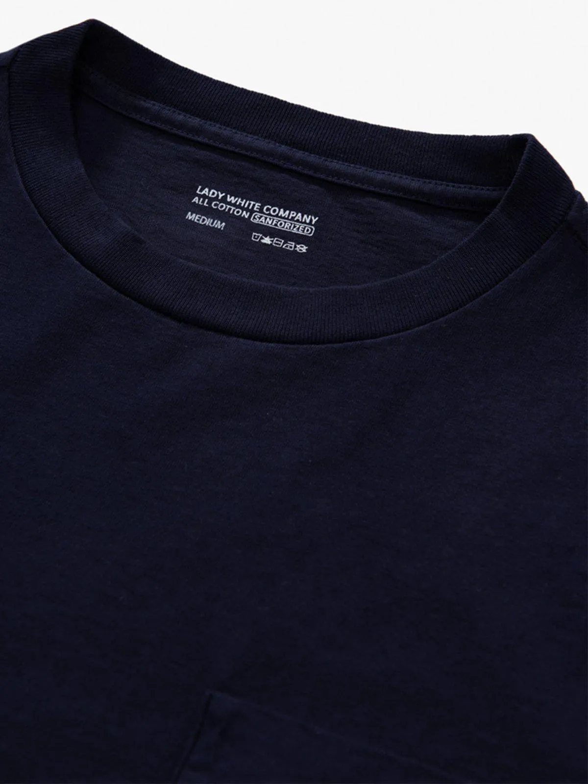 Lady White Co. Balta Pocket Tee Navy