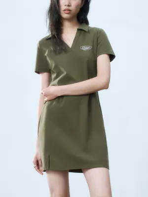 Lapel A-Line Mini Dresses