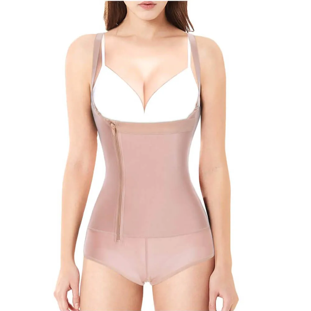 Latex Slim Zipper Bodysuit