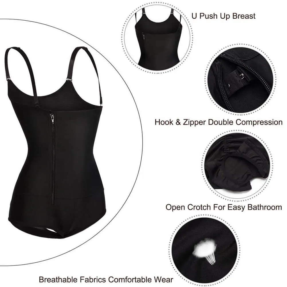 Latex Slim Zipper Bodysuit