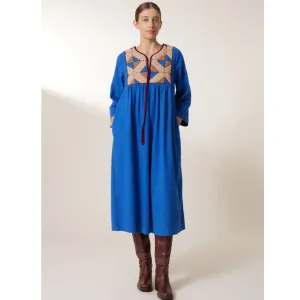 Leon & Harper Rom Dress Losange   Blue