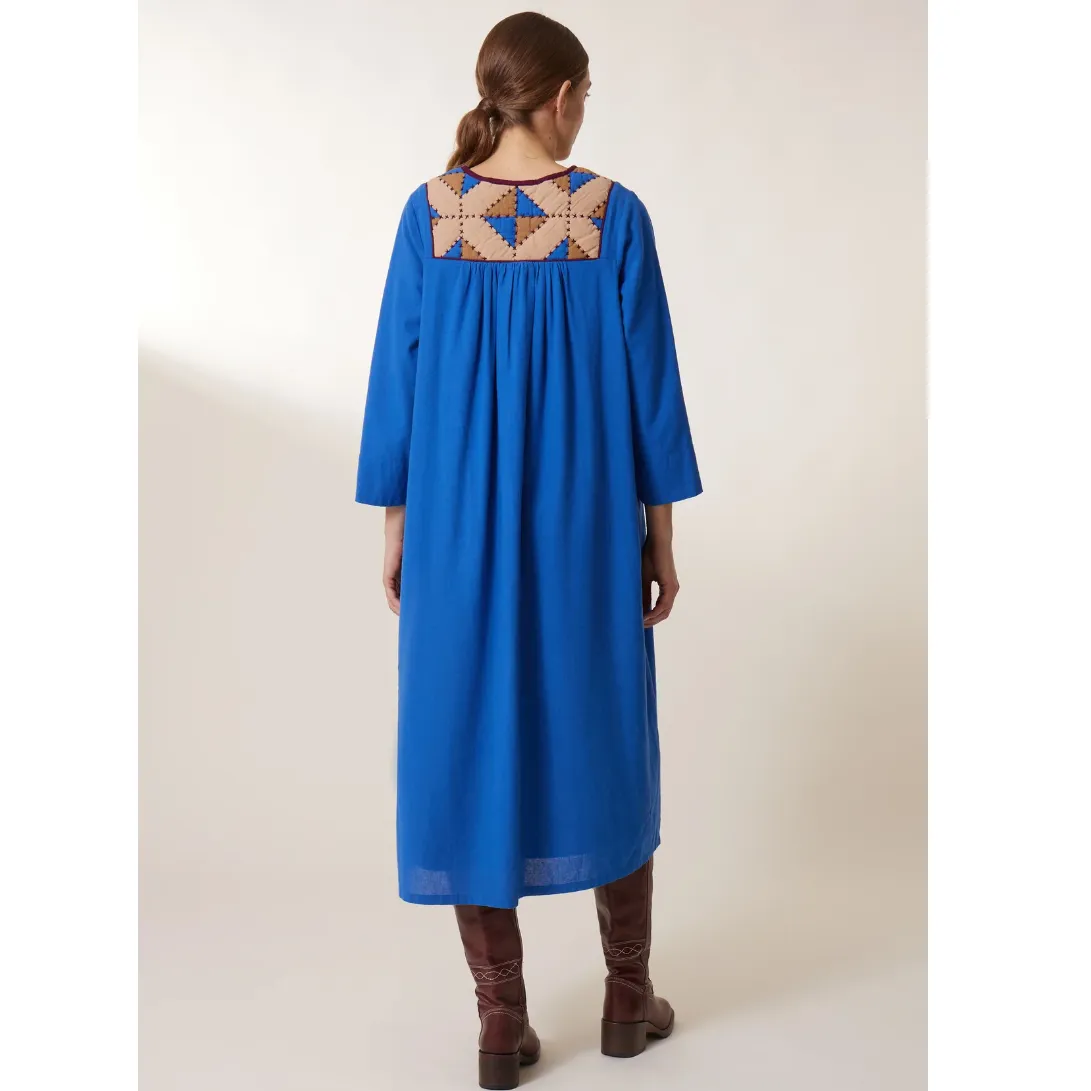 Leon & Harper Rom Dress Losange   Blue