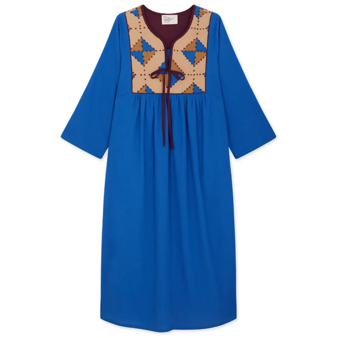 Leon & Harper Rom Dress Losange   Blue