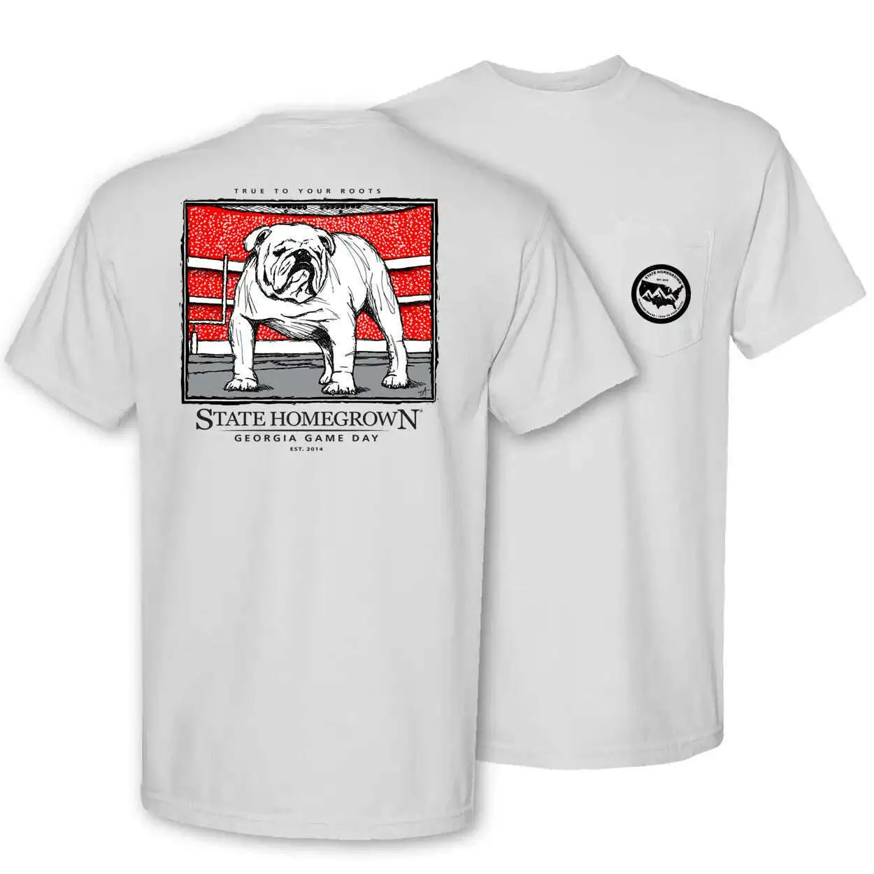 Let's Get Rowdy Bulldog Pocket Tee - Comfort Color