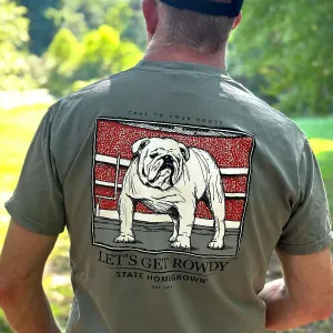 Let's Get Rowdy Bulldog Pocket Tee - Comfort Color