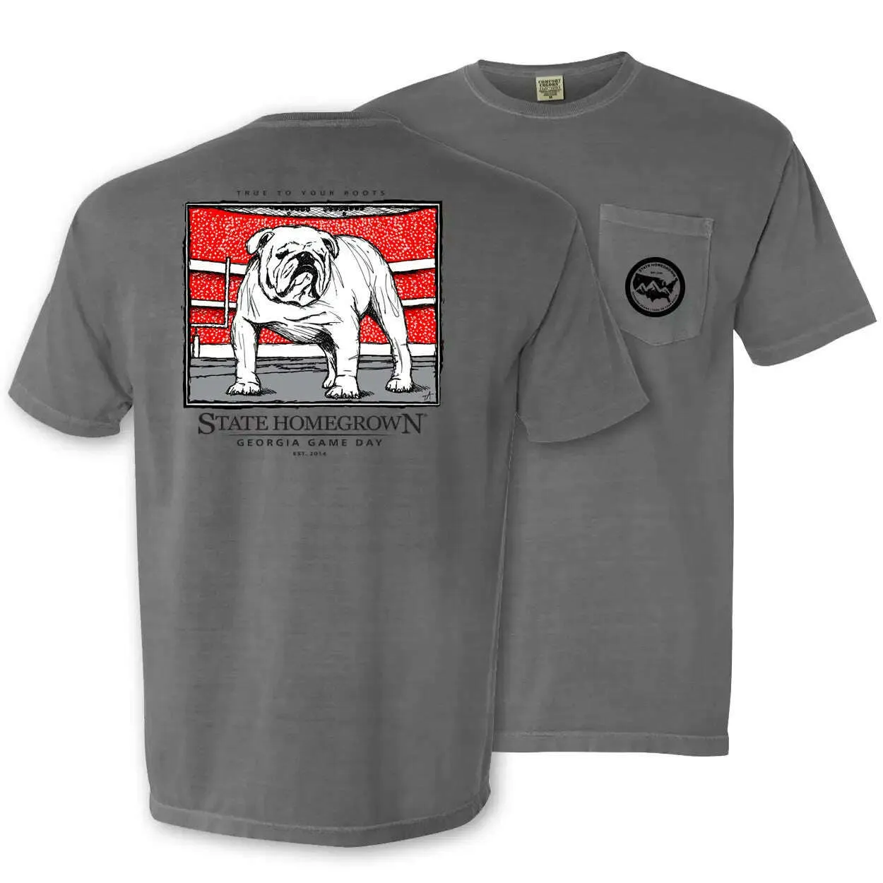 Let's Get Rowdy Bulldog Pocket Tee - Comfort Color