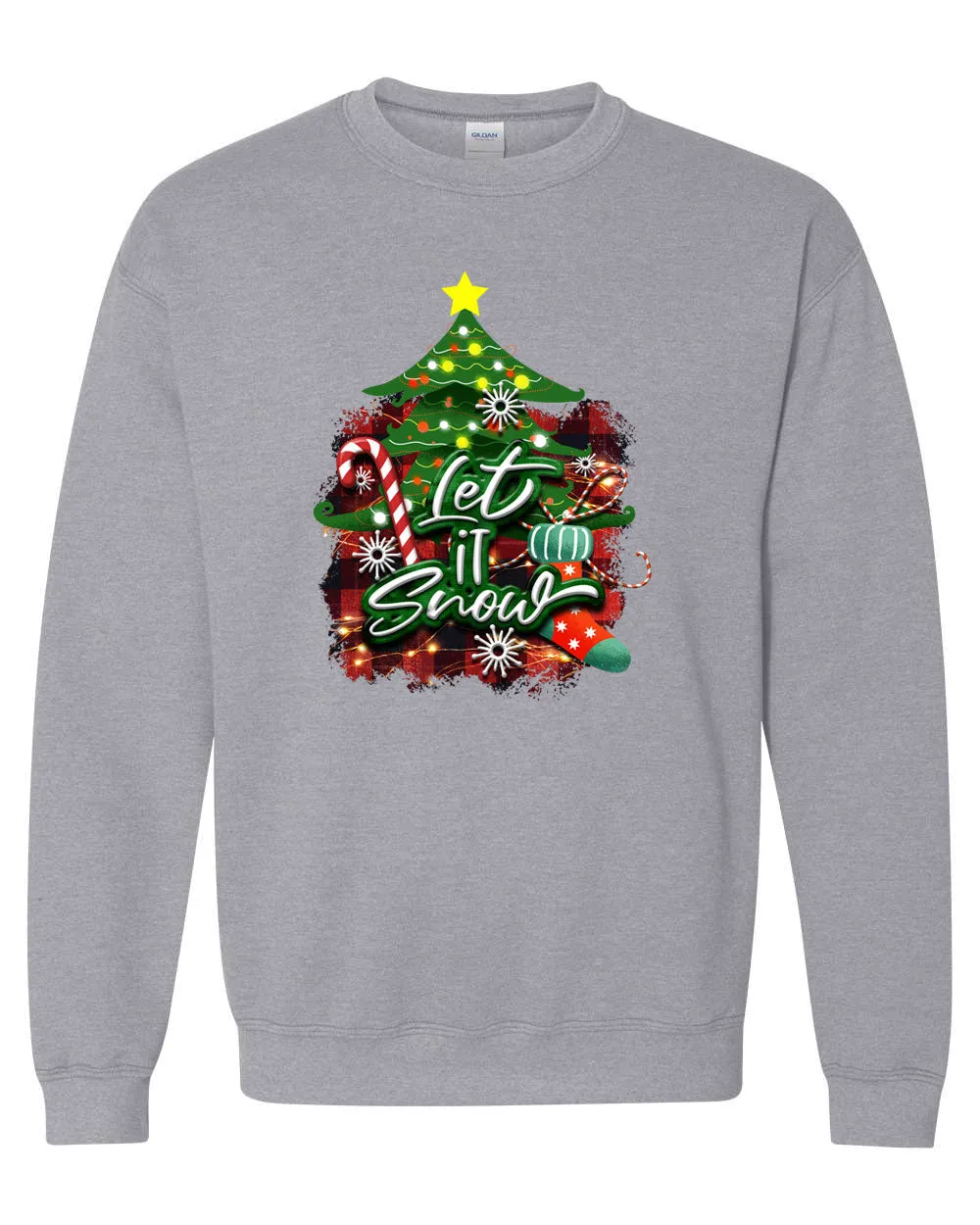 Let's snow Christmas Sweatshirt, Holiday sweatshirt