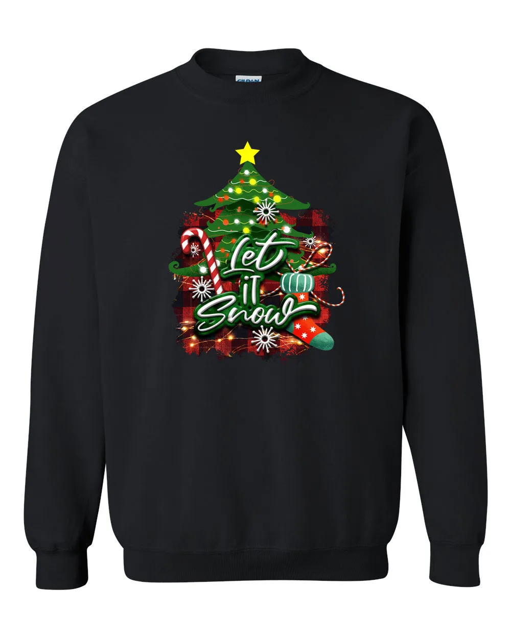 Let's snow Christmas Sweatshirt, Holiday sweatshirt