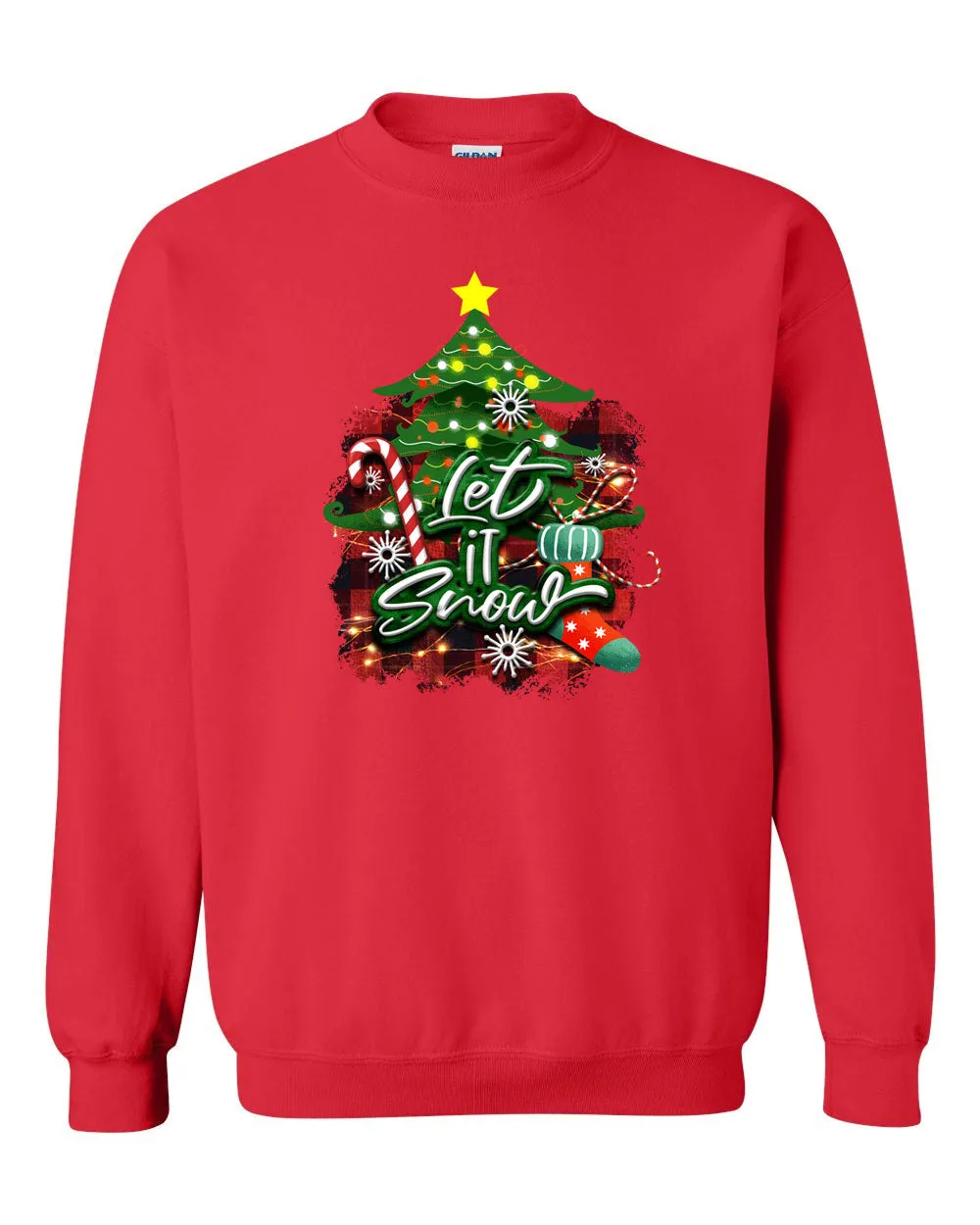 Let's snow Christmas Sweatshirt, Holiday sweatshirt