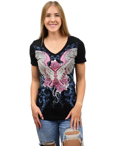Liberty Wear Collection Tops: Guns & Wings
