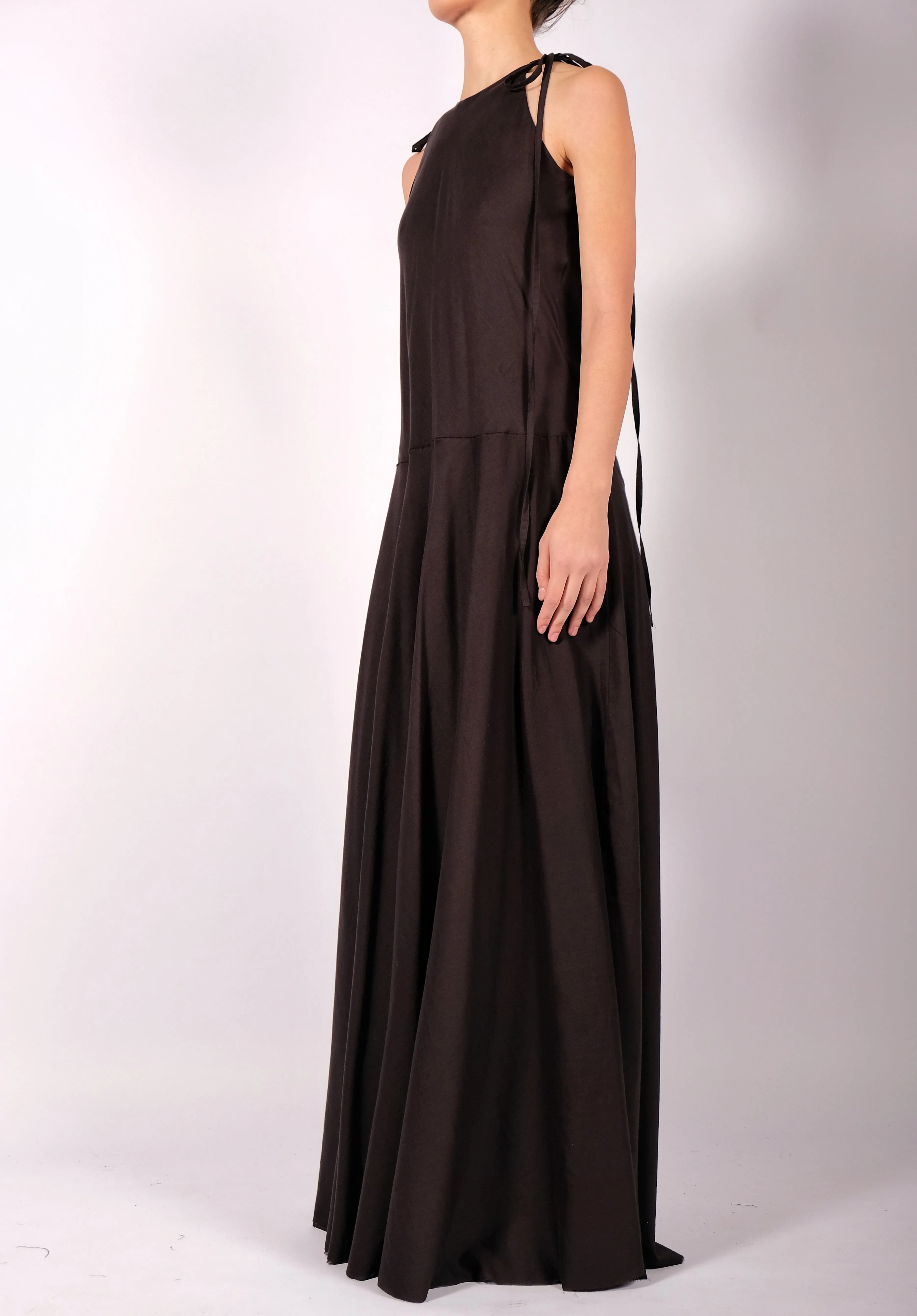 Light Cotton Maxi  Dress  with Ruffles