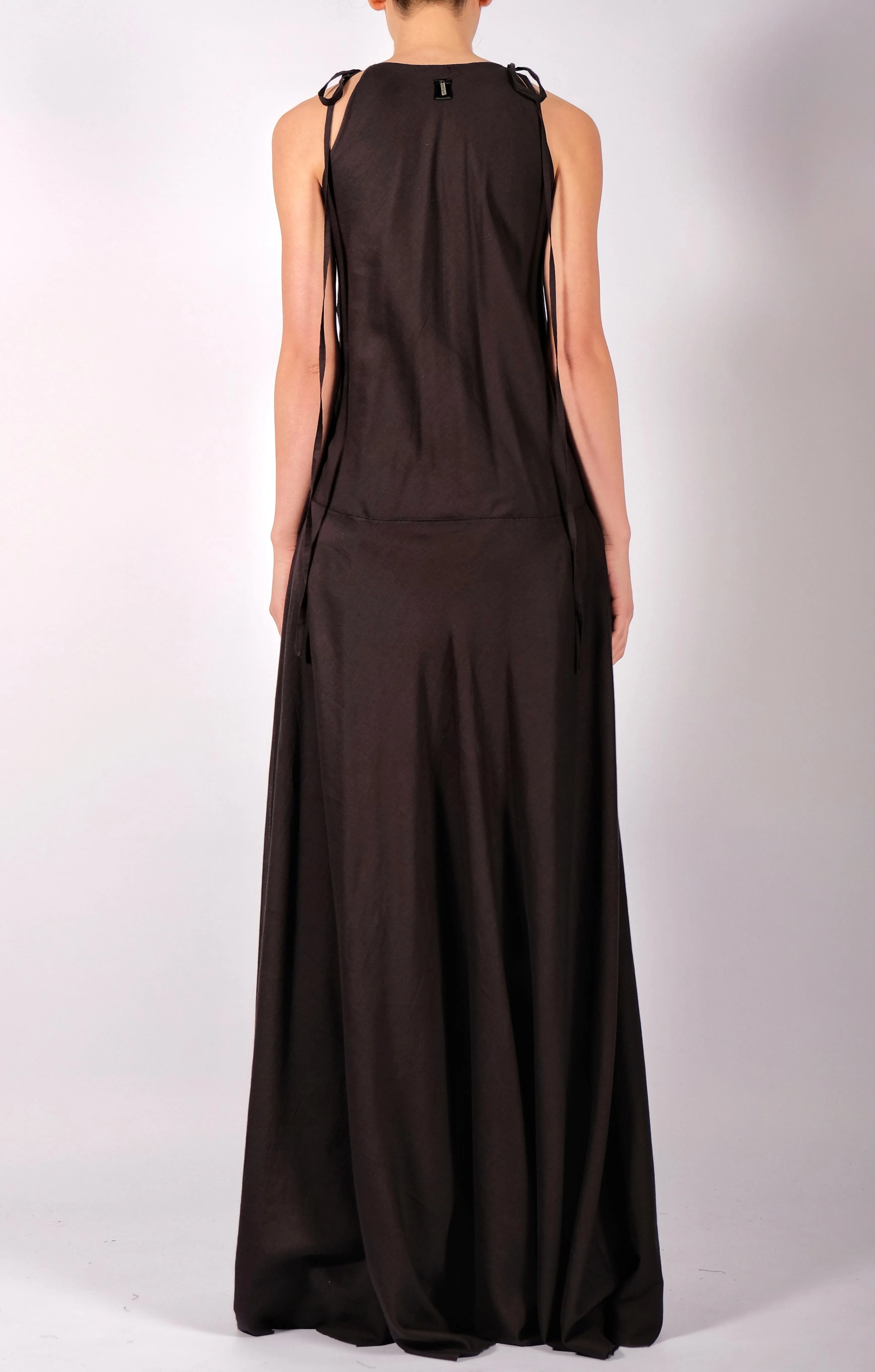 Light Cotton Maxi  Dress  with Ruffles