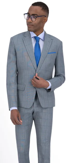 Light Green Check Long Suit