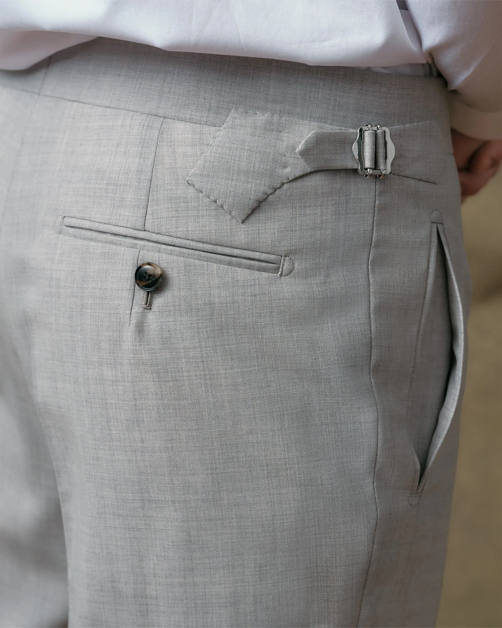 Light Grey Notch Lapel Suit