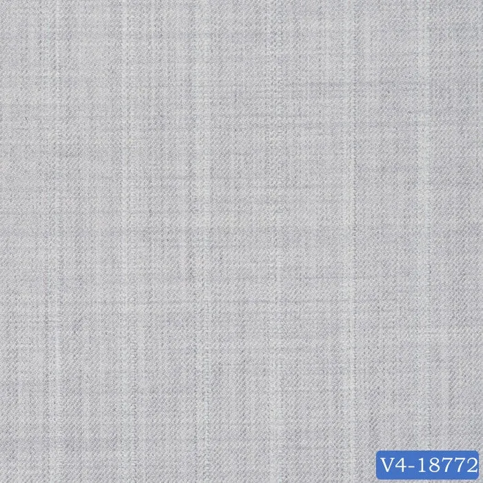 Light Grey Self Stripe Short Suit