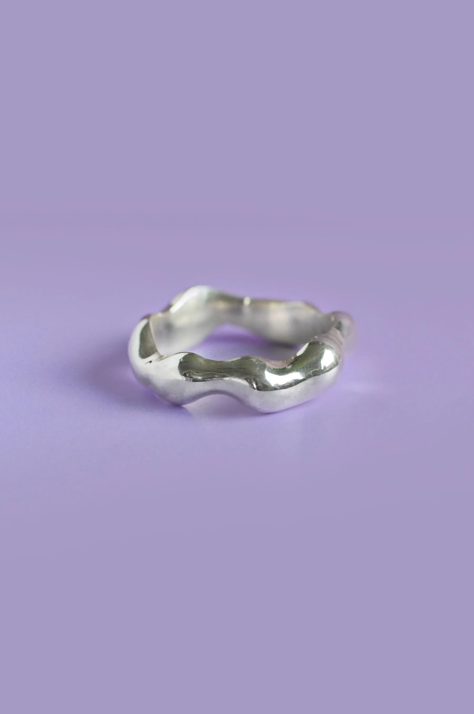 Liquid Silver Band Ring