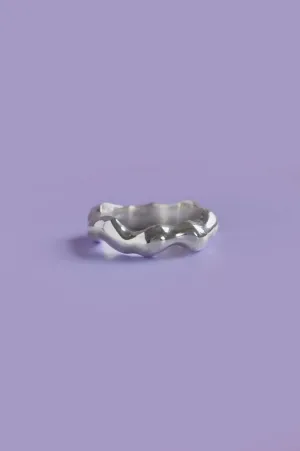 Liquid Silver Band Ring