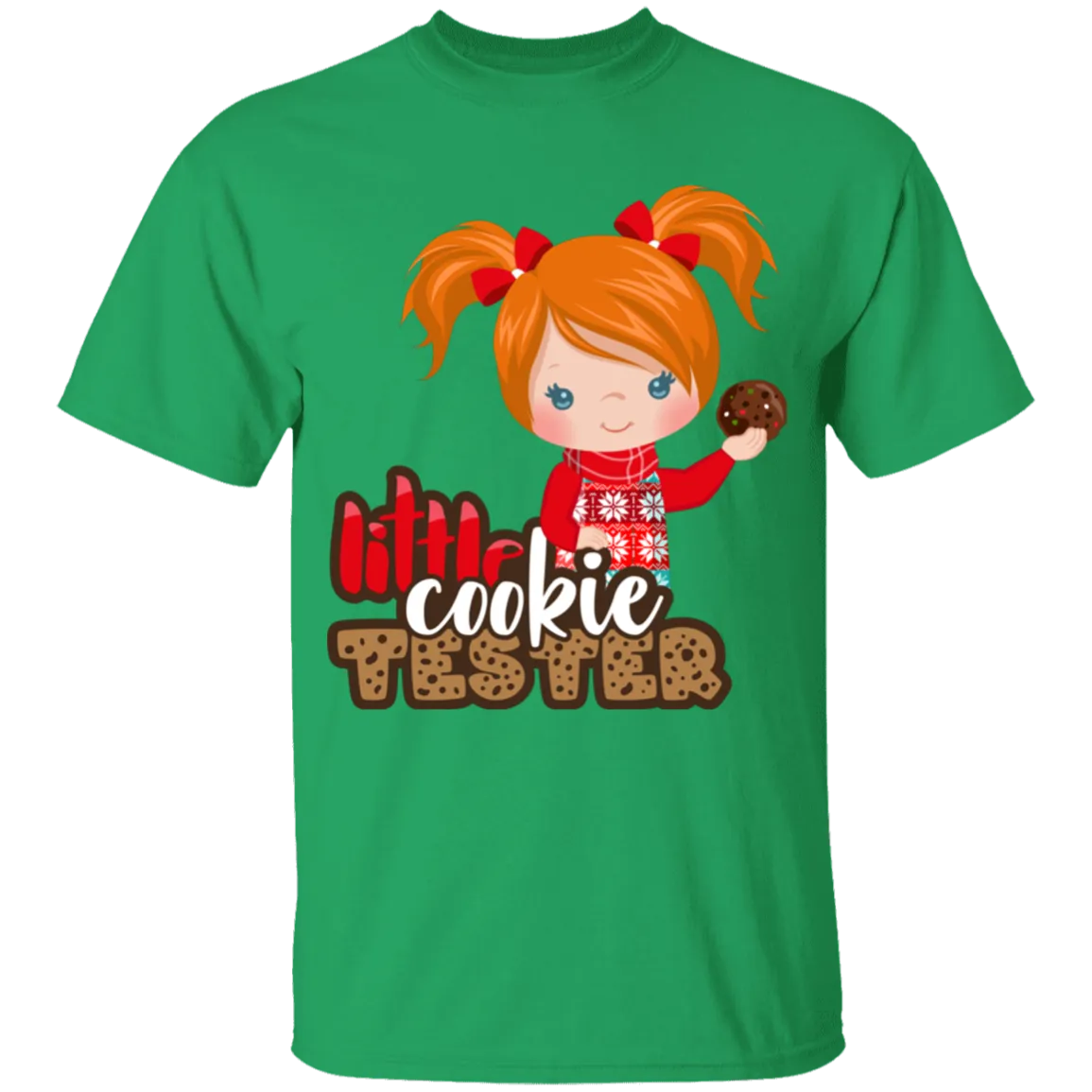 Little Cookie Tester Red Hair Girl 100% Cotton T-Shirt