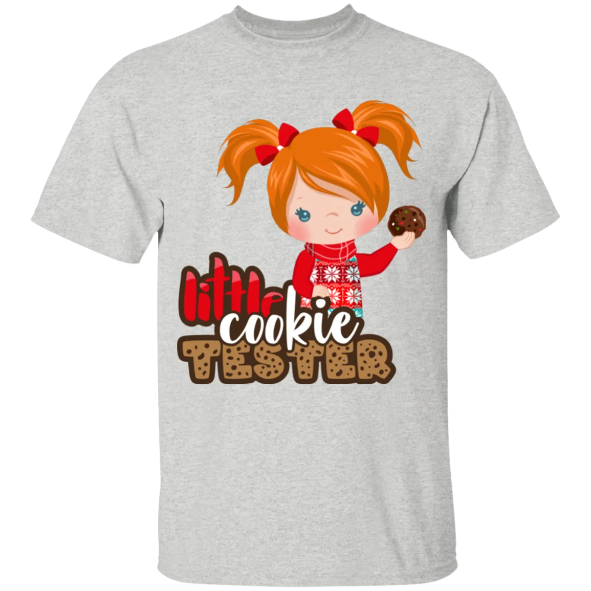 Little Cookie Tester Red Hair Girl 100% Cotton T-Shirt