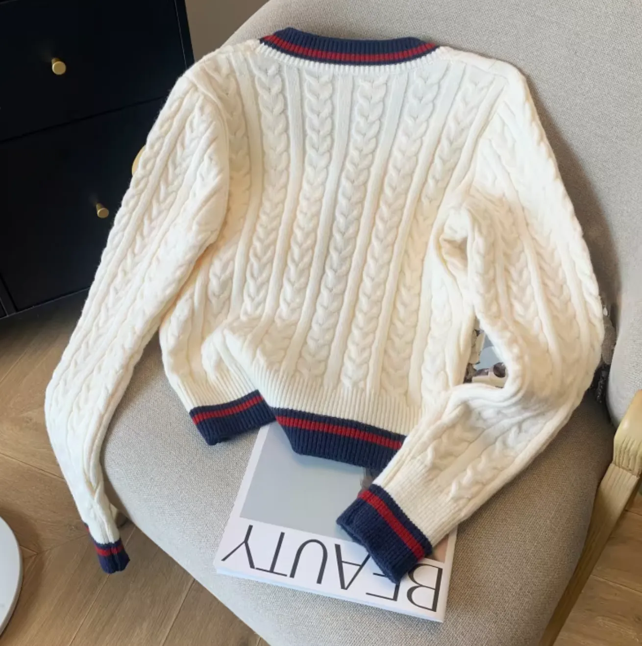 LOLI STRIPED PREPPY SWEATER