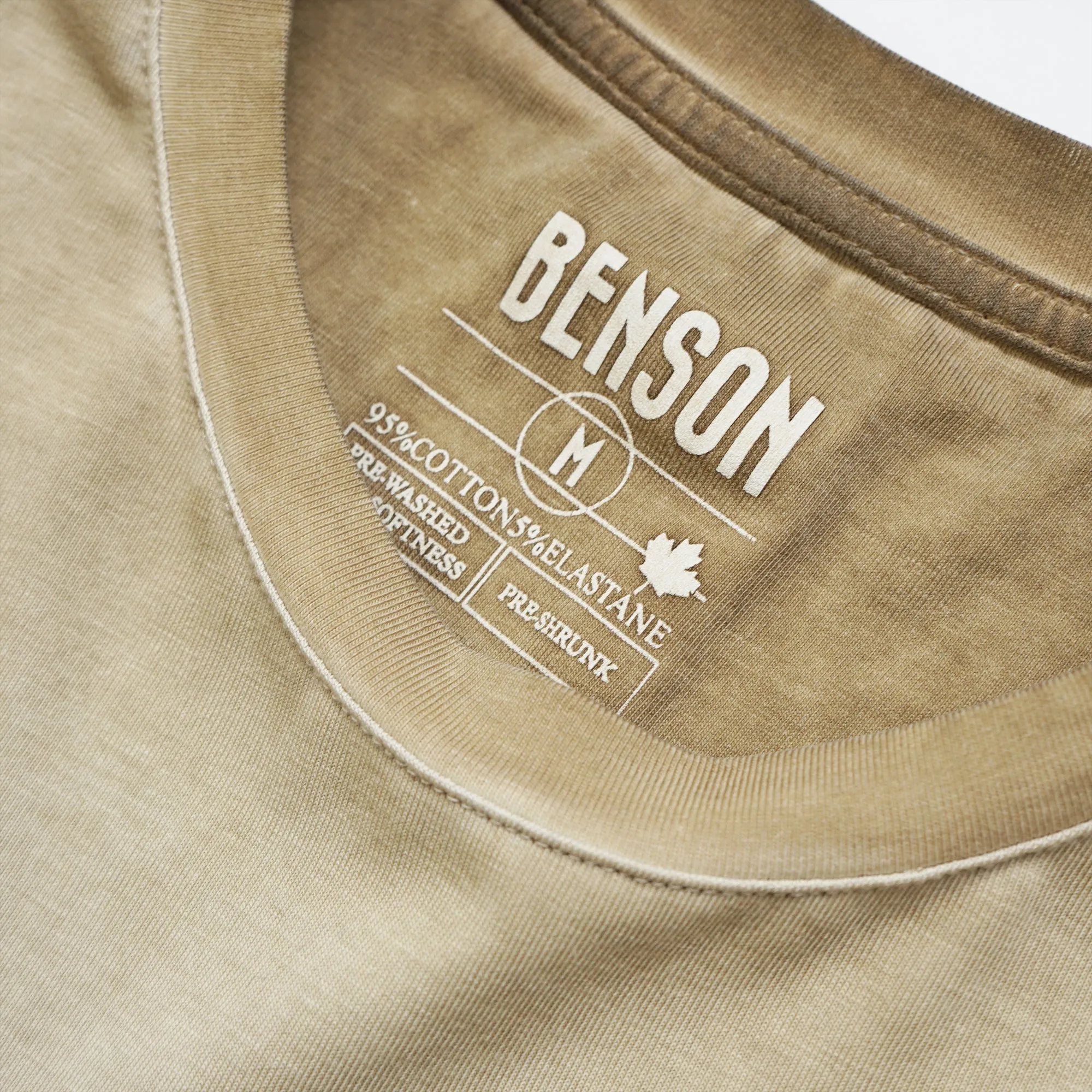 Long Beach Oil-Washed Olive Long Sleeve Tee