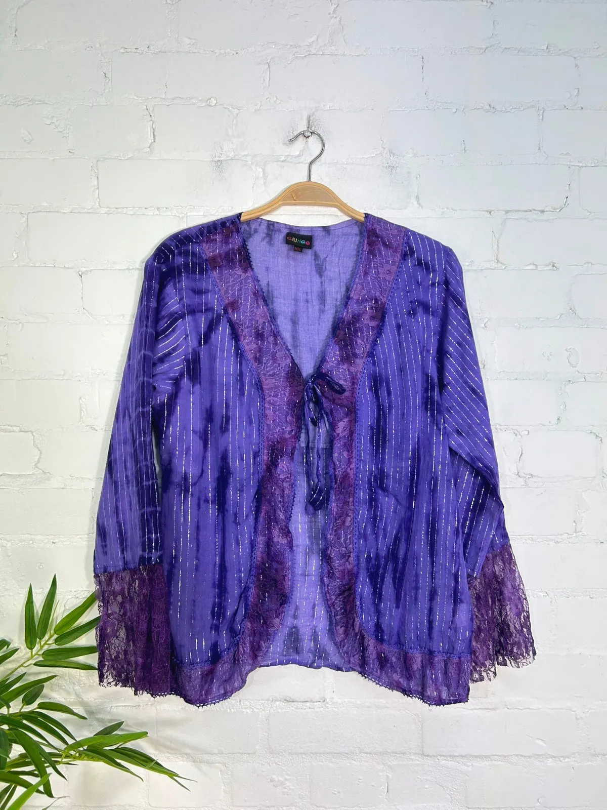 Long Sleeve Tie front Top