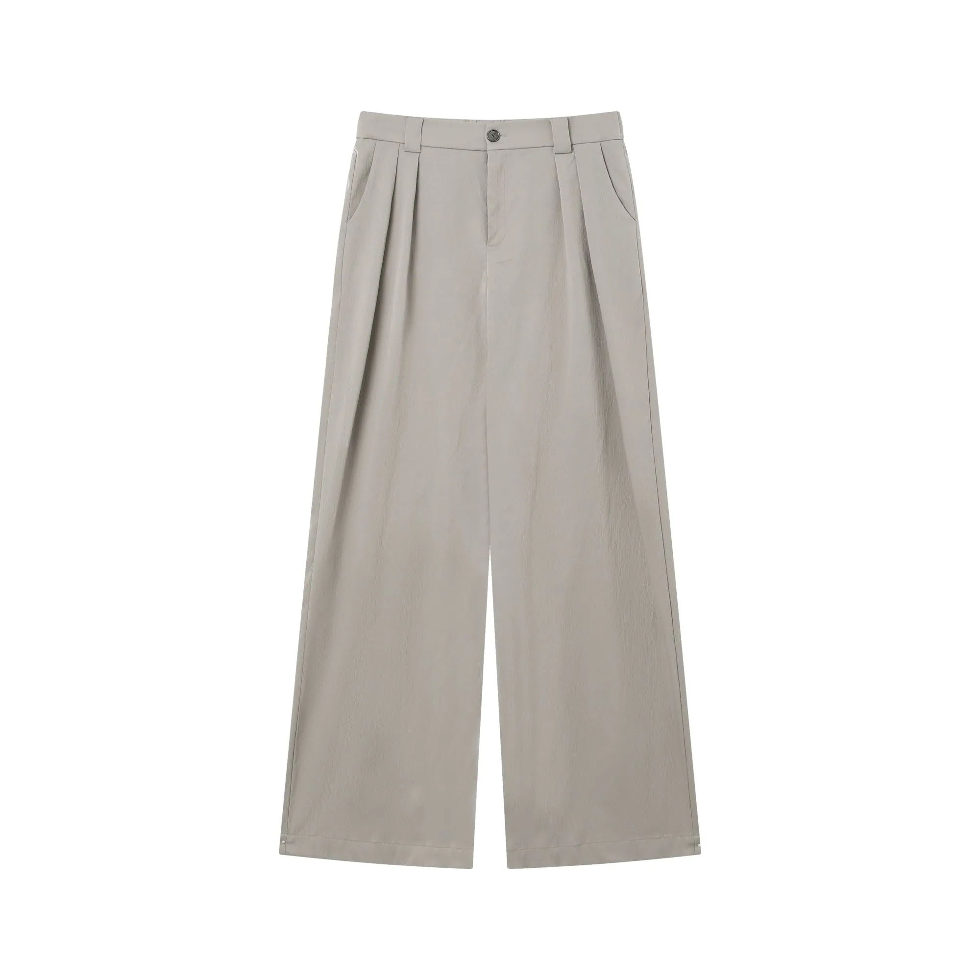 Loose-fit Pleated Cargo Suit Set
