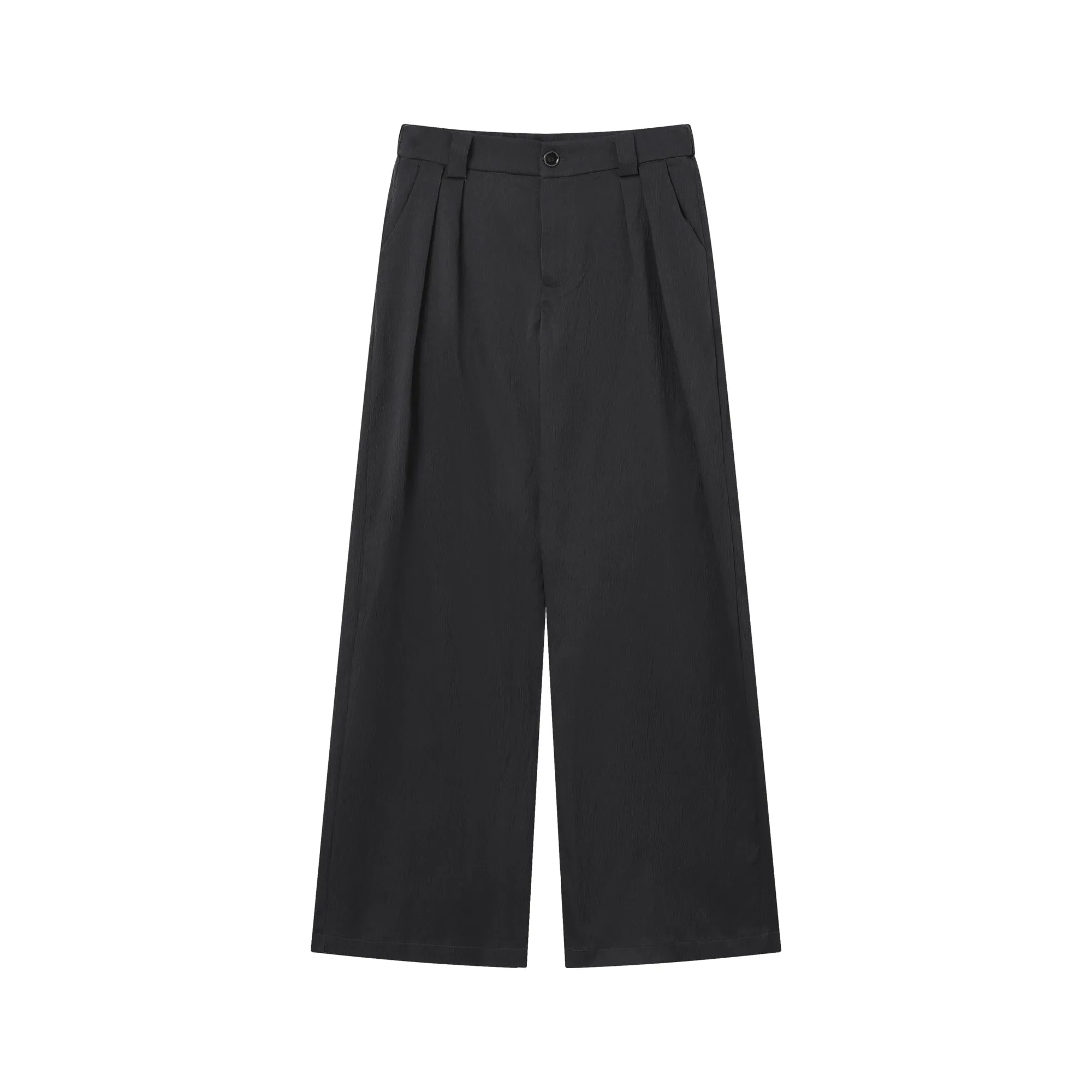 Loose-fit Pleated Cargo Suit Set