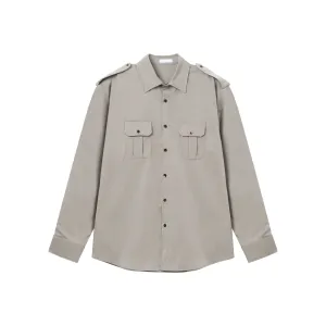 Loose-fit Pleated Cargo Suit Set
