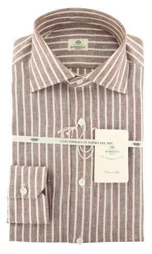 Luigi Borrelli Brown Shirt - Slim