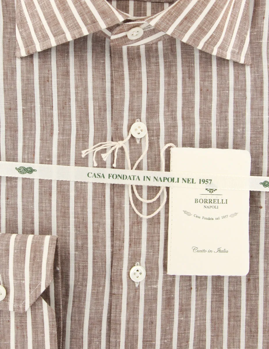Luigi Borrelli Brown Shirt - Slim