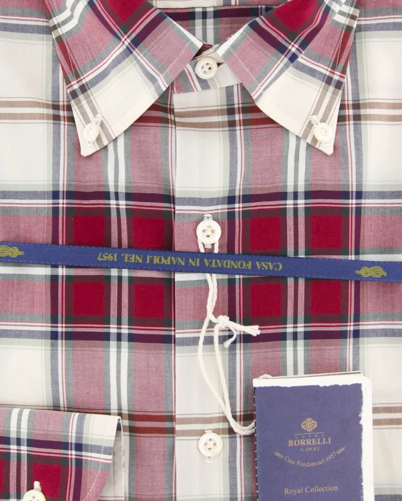 Luigi Borrelli Burgundy Red Shirt - Slim