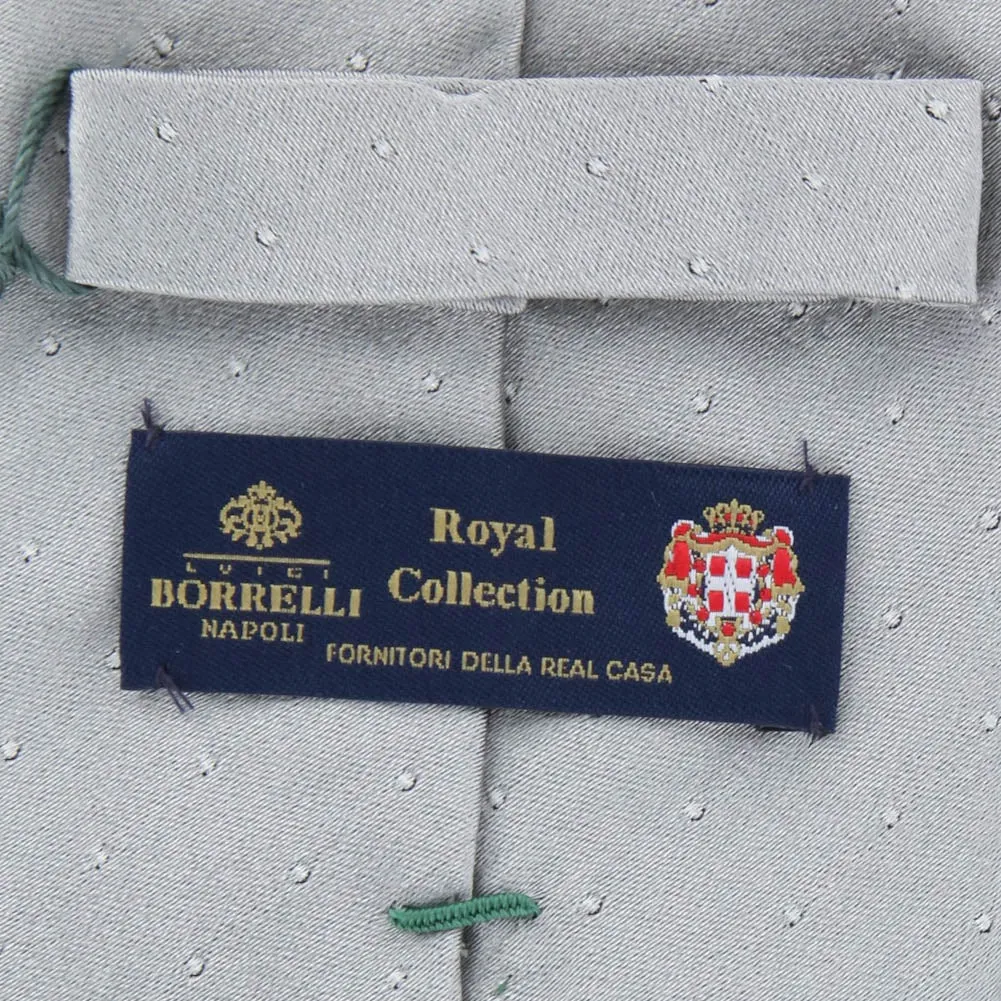 Luigi Borrelli Gray Silk Tie
