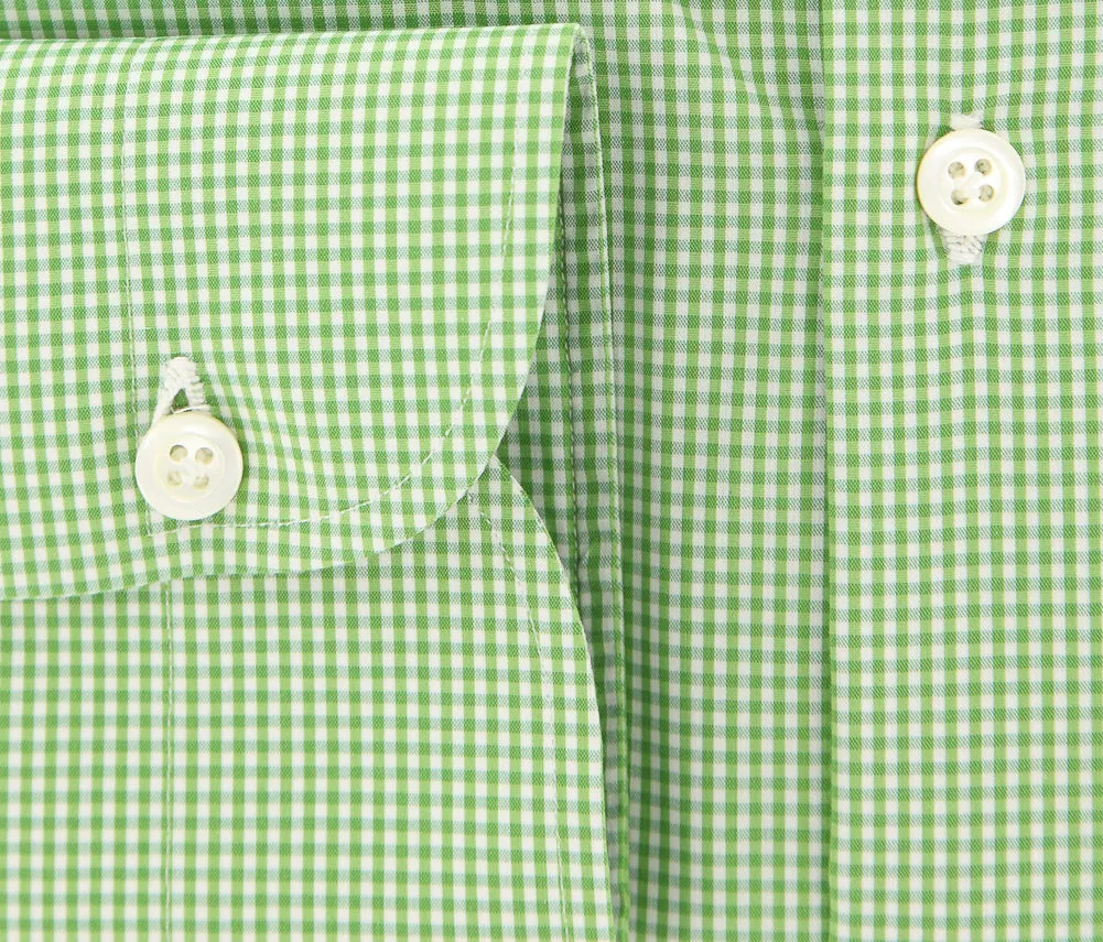 Luigi Borrelli Green Shirt - Extra Slim - 15.5 US / 39 EU